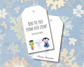 Cute Watercolor Halloween Gift Tag / Printable Halloween Gift Tag / Watercolor Halloween / Kids Halloween Gift Tags / Halloween Cards