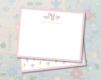 Personalized Stationery / Girls Stationery Set / Personalized Thank You Cards / Personalized Stationary / A Note From  / Thank you Notes