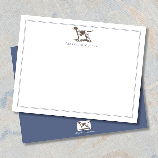 Personalized Dog Stationery / Boys Stationery Set / German Shorthaired Pointer / Personalized Notecards / A Note From  / Thank you Notes