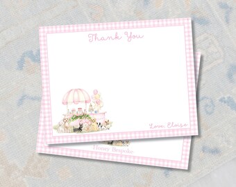 Puppy Pawty Stationery | Doggy Thank You Cards