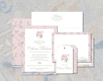 Bridesmaid Luncheon Invitation | Chinoiserie Bridal Shower Invite