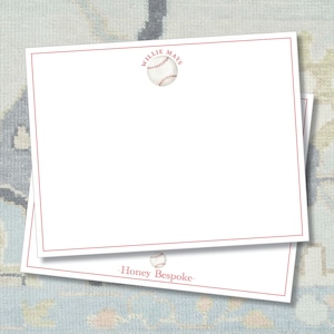 Personalized Baseball Stationery / Boys Baseball Stationery Set / Baseball Thank You / Personalized Notecards For Boys/ Thank you Notes