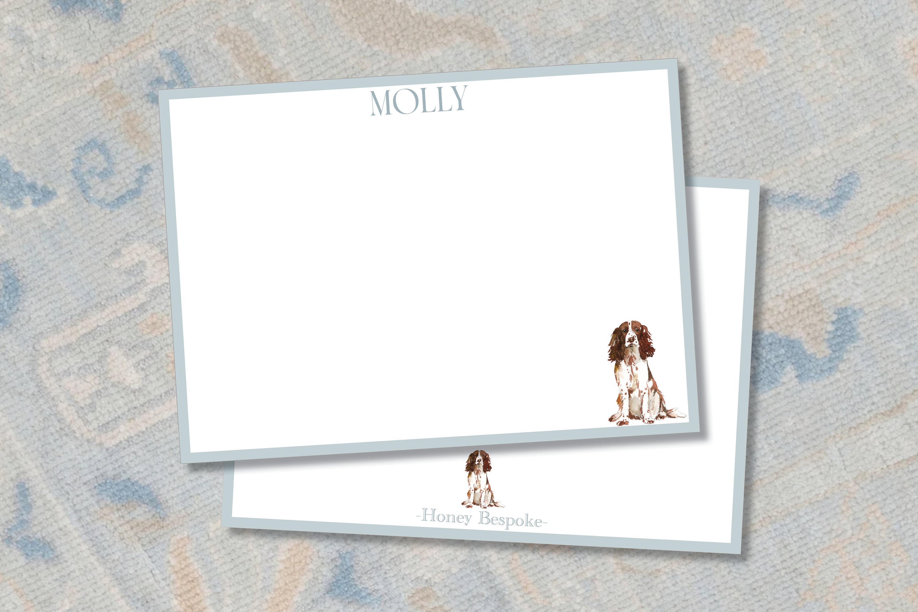 Springer Spaniel Stationery / Springer Spaniel Themed Gifts / Springer Spaniel Thank You Notes / Personalized Springer Spaniel