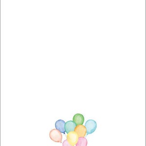 Classic Birthday Gift Tags | Balloon Watercolor image 4