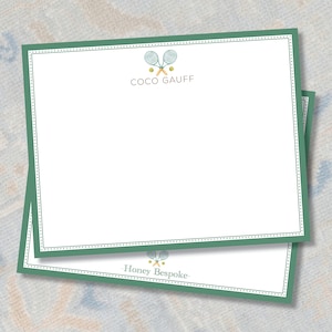 Personalized Tennis Stationery / Kids Stationery Set / Personalized Thank You Cards / Personalized Stationary / Notecards  / Thank you Notes