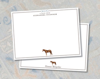 Elegant Personalized Equestrian Stationery / Horse Stationery / Personalized Equestrian Gifts / Gifts For An Equestrian