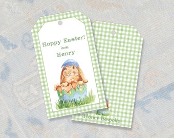 Easter Bunny Gift Tags / Easter Egg Gift Tags / Personalized Easter Tags / Religious Easter Tags/ Easter Gift Ideas / Watercolor Easter