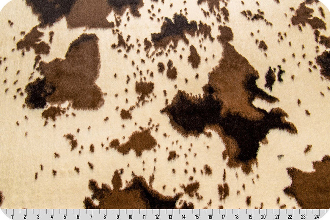 Ivory Brown Pony Minky, Shannon Fabrics Luxe Cuddle® Ivory Brown, Pony