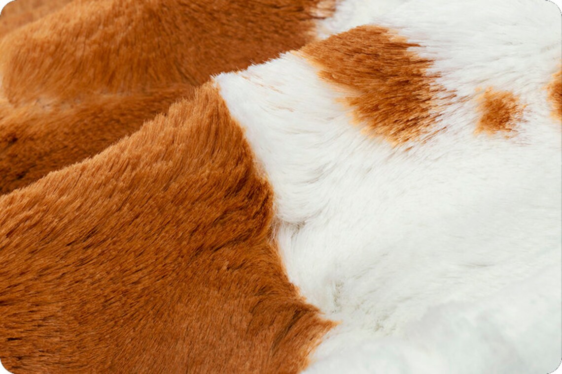 Penny Calf Minky, Shannon Fabrics Luxe Cuddle® Calf in Penny, Ginger