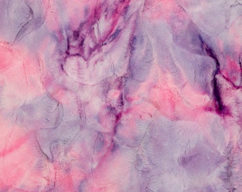 Sorbet Unicorn Minky, Shannon Fabrics Luxe Cuddle® Sorbet Unicorn, Purple and Pink Minky Plush Fabric, Minky Fabric By The Yard