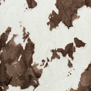 Brownie Calf Minky, Shannon Fabrics Luxe Cuddle® Calf in Brownie, Brown Cow, Plush Fabric, Minky Fabric By The Yard