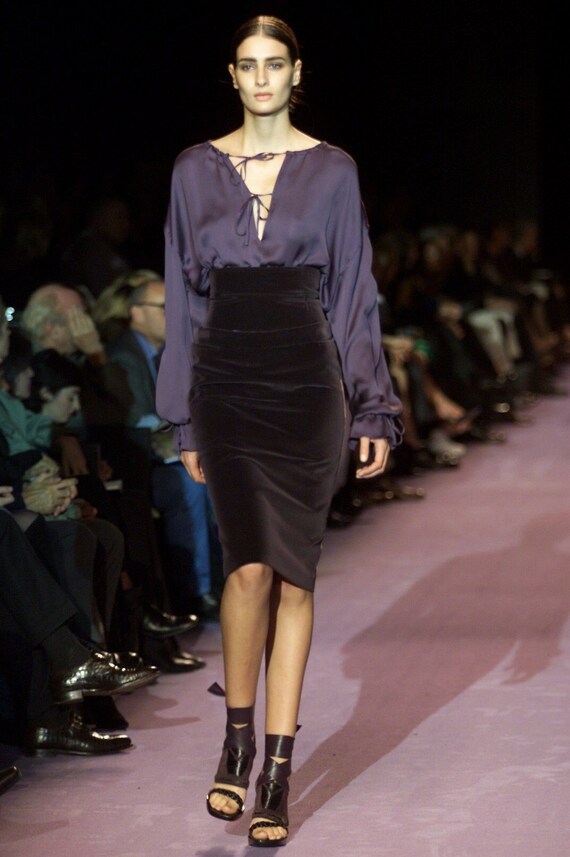 Yves Saint Laurent FW 2001 by Tom Ford peasant top - image 1