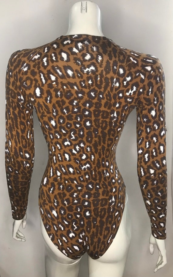 1990s Versus Gianni Versace animal print bodysuit… - image 6
