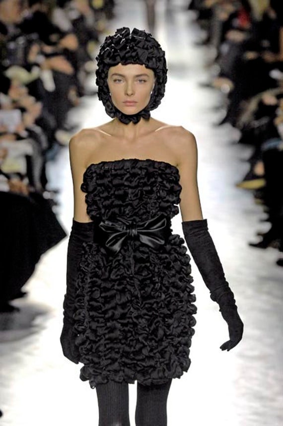 Yves Saint Laurent Silk Dress with Inner Corset, … - image 6
