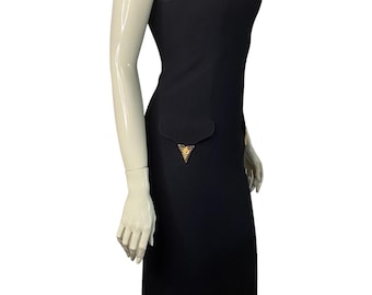 Gianni Versace Dress with Detachable Gold Clip from 1992 Iconic Western Cowboy Collection