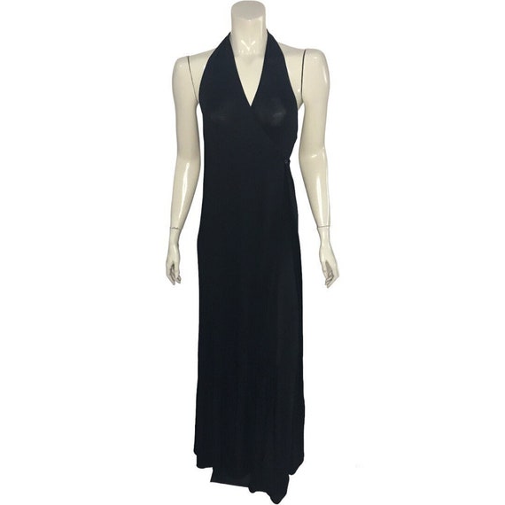 Gucci Halter Neck Wrap Gown With Asymmetrical Backless Detail and Side Slit  - Etsy