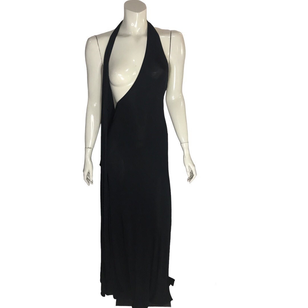 gucci backless dress GUCCI By TOM FORD F/W 2001 Runway Satin Backless Dress