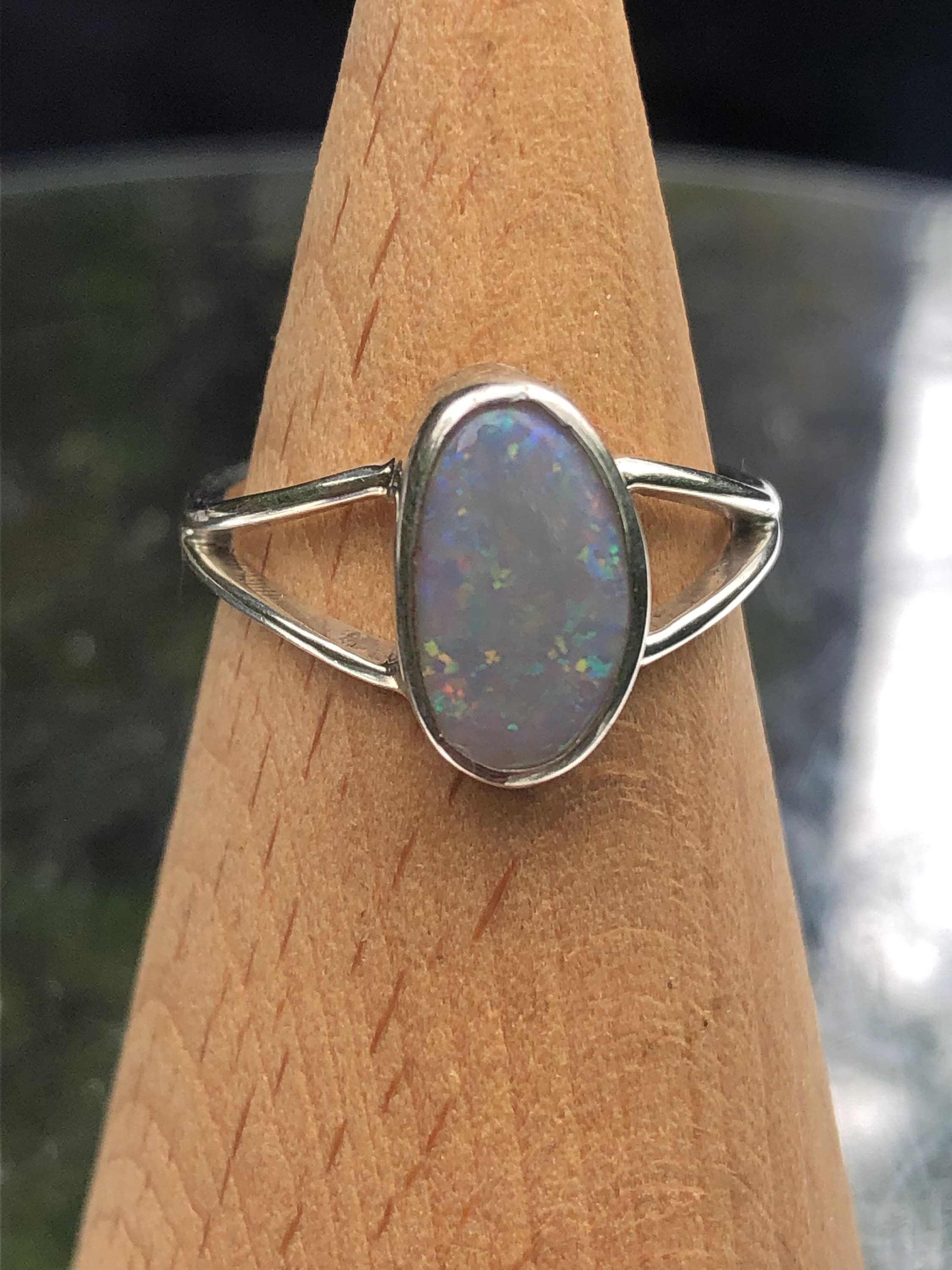 Astrological 4.55 carat Australian Opal copper ring | Opal Ring Buy Online  – Diamosite