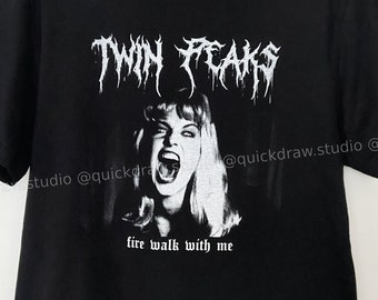 Black Metal Twin Peaks Fire Walk With Me Laura Palmer Shirt - Heavy Death Metal Merch