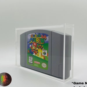 Nintendo 64 N64 Cartridge Video Game Acrylic Case Protector, 4mm, UV Resistant