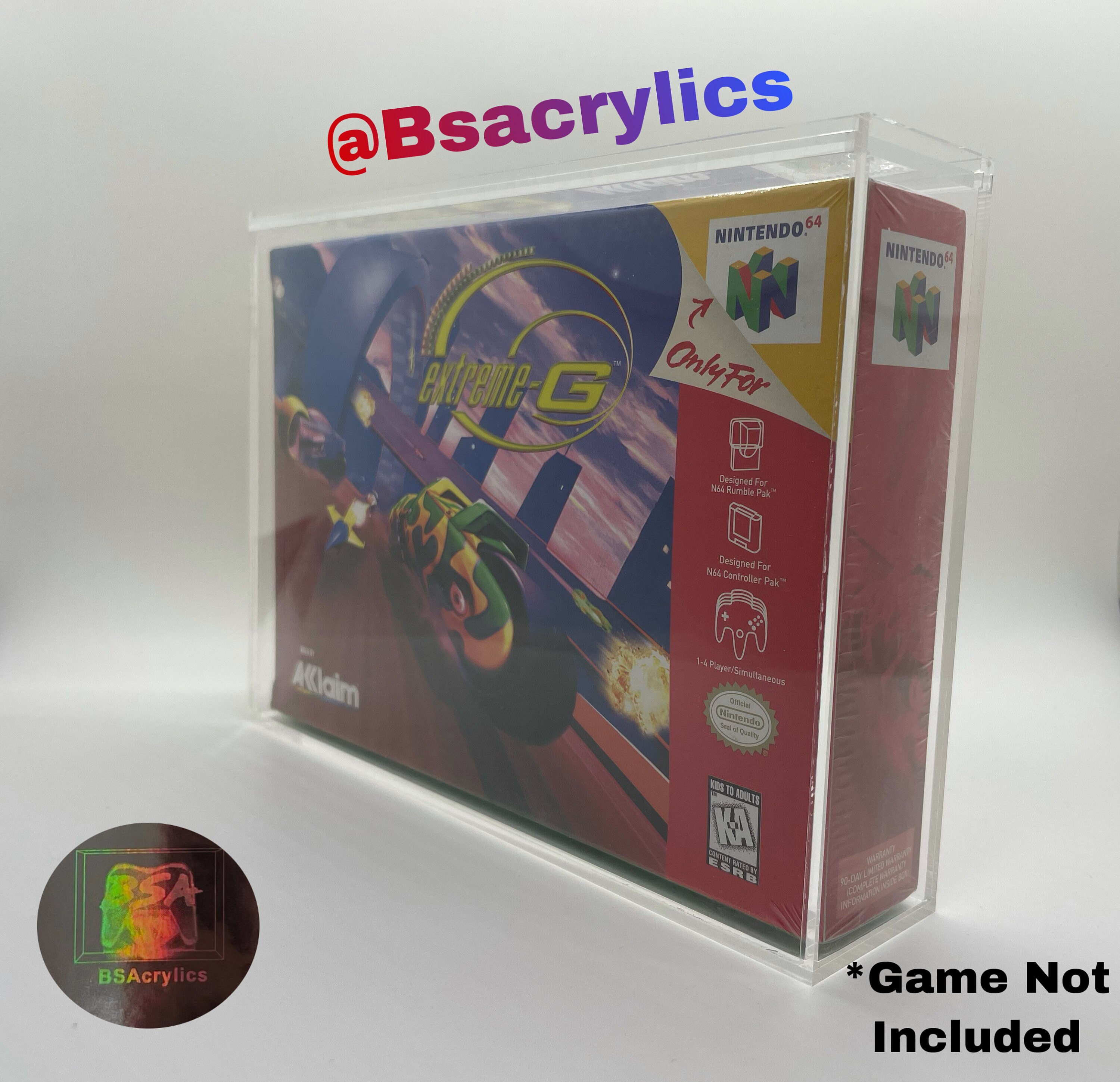 Nintendo 64 N64 Video Game Acrylic Case Protector Etsy