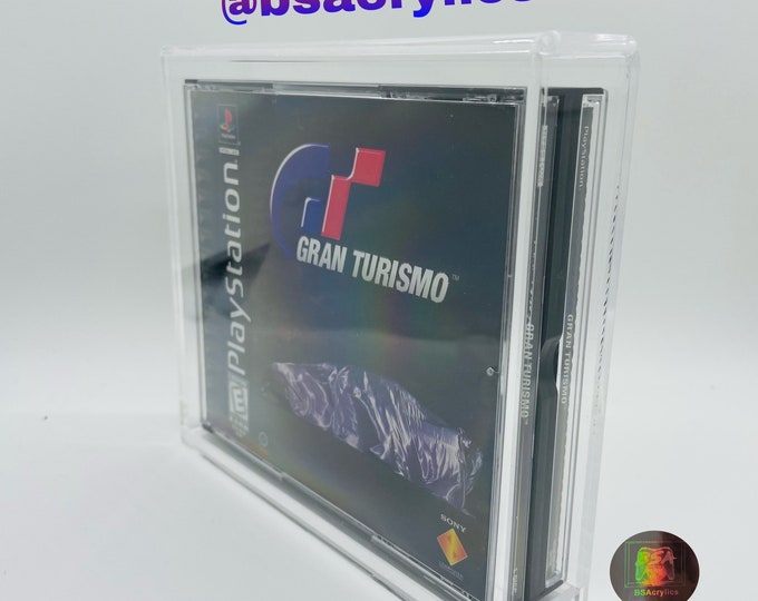 UV Resistant Playstation 1 PS1 Two Disc Video Game Acrylic Case