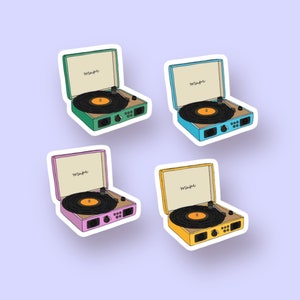 Record Player | Die Cut Vinyl Stickers