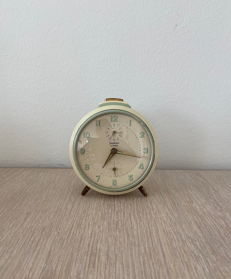 Beautiful country style Junghans bivox clock 50s mid century, christmas gift, image 6