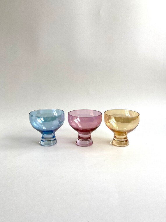 12 Glasses Mid Century Modern Cocktail Glasses Collectible | Etsy