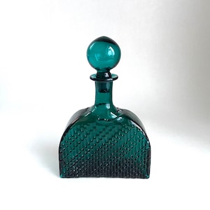 Decanter in vetro vintage Tata Still Design Mid-Century Bicchieri Bottiglia di liquore retrò Caraffa in vetro soffiato Decanter da bar unico per la casa