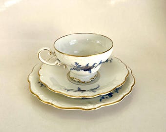 Rosenthal Pompadour Cup and Saucer Set - Vintage Fine Porcelain Tea Set - Elegant Collectible mid century modern 50’s