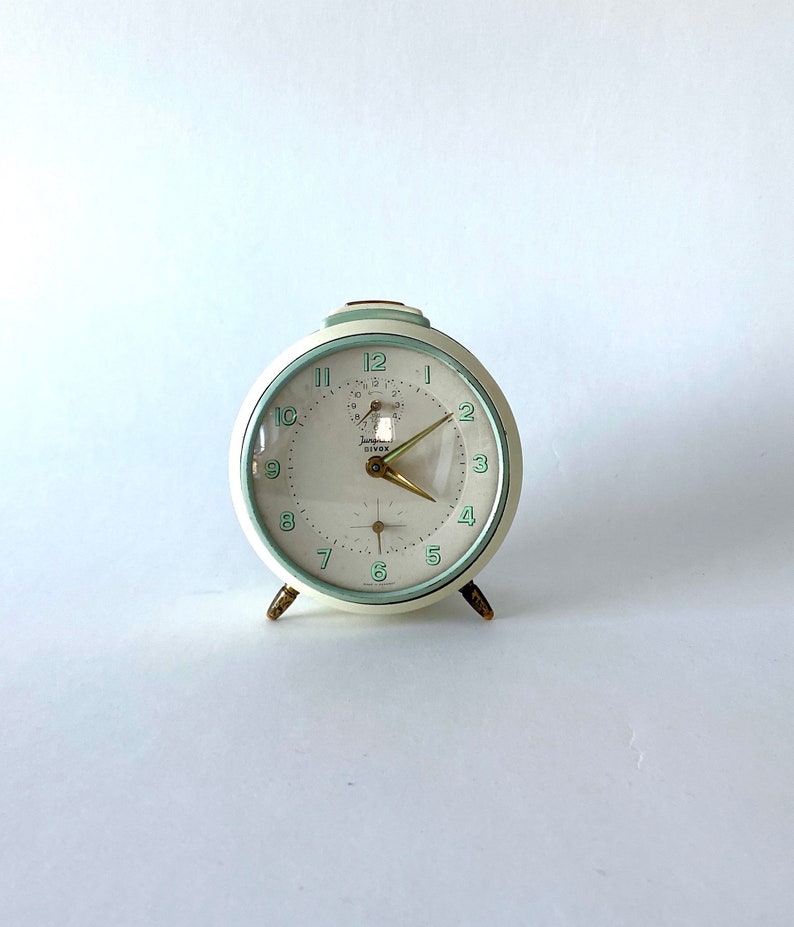 Beautiful country style Junghans bivox clock 50s mid century, christmas gift, image 1