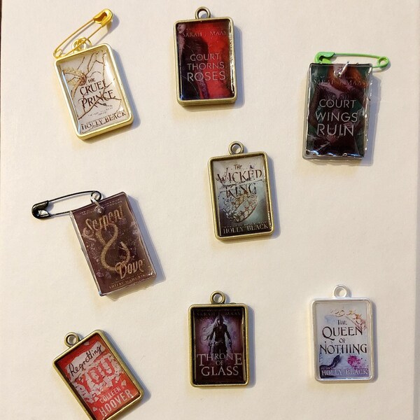 Book Cover Charms - Custom book cover *Read description*