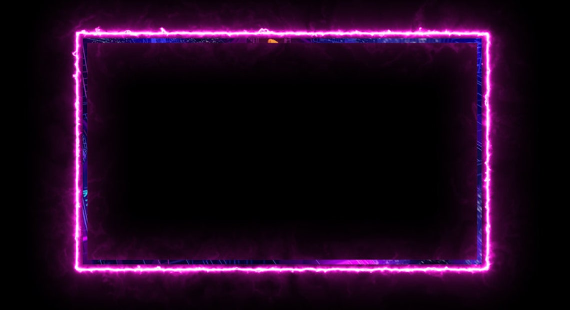 OBS Twitch Overlay Animated cam Overlay SciFi City Etsy