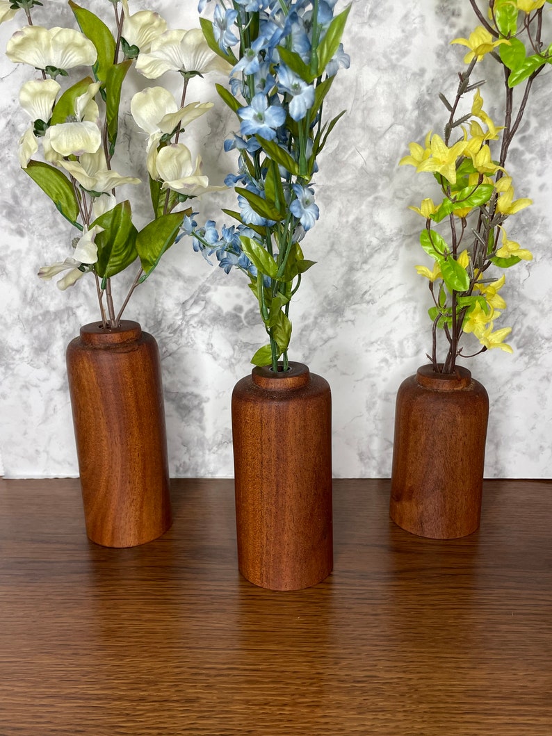 Exquisite Wood Bud Vases Collection Natural, Handcrafted, and Artistic Etsy
