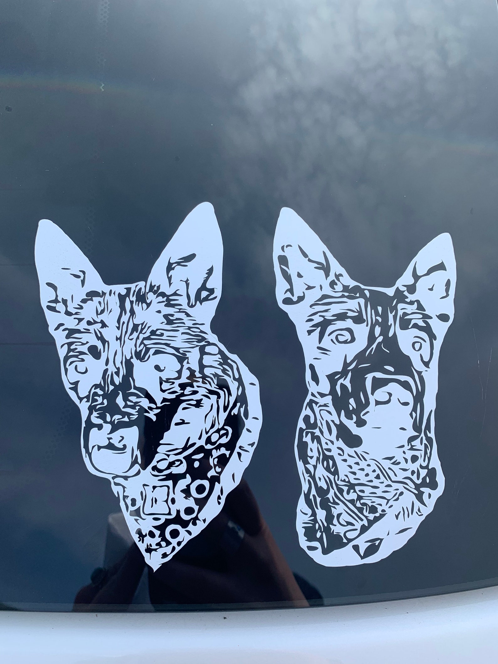 Personalisierte Hunde Aufkleber Personalisierte Hunde Etsy