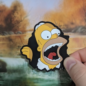 Funny Cartoon Sticker • Waterproof Sticker • Homer Simpson Sticker • Laptop Sticker • Wall Decal • Notebook Sticker •Tumbler Sticker