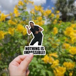 Shia LaBeouf Motivational Stickers • Waterproof Sticker • Laptop Sticker • Skateboard Sticker • Notebook Sticker • Tumbler Sticker • Funny NothingIsImpossible