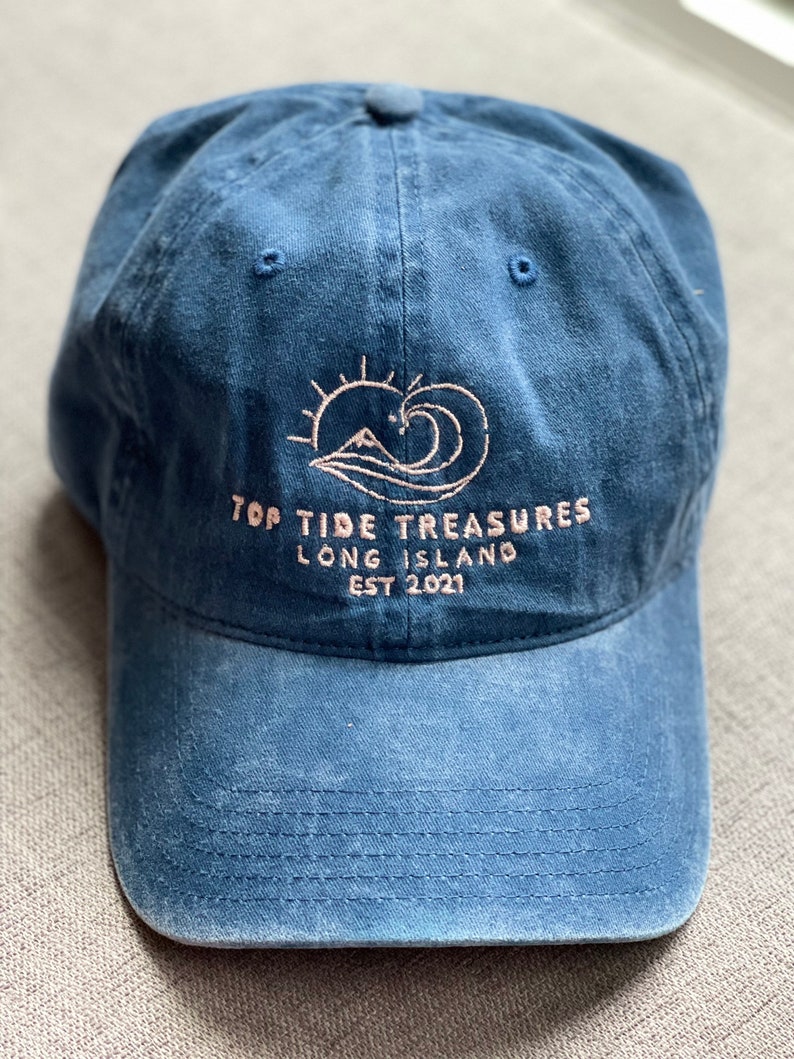 Embroidered Top Tide Treasures Baseball Hat image 2