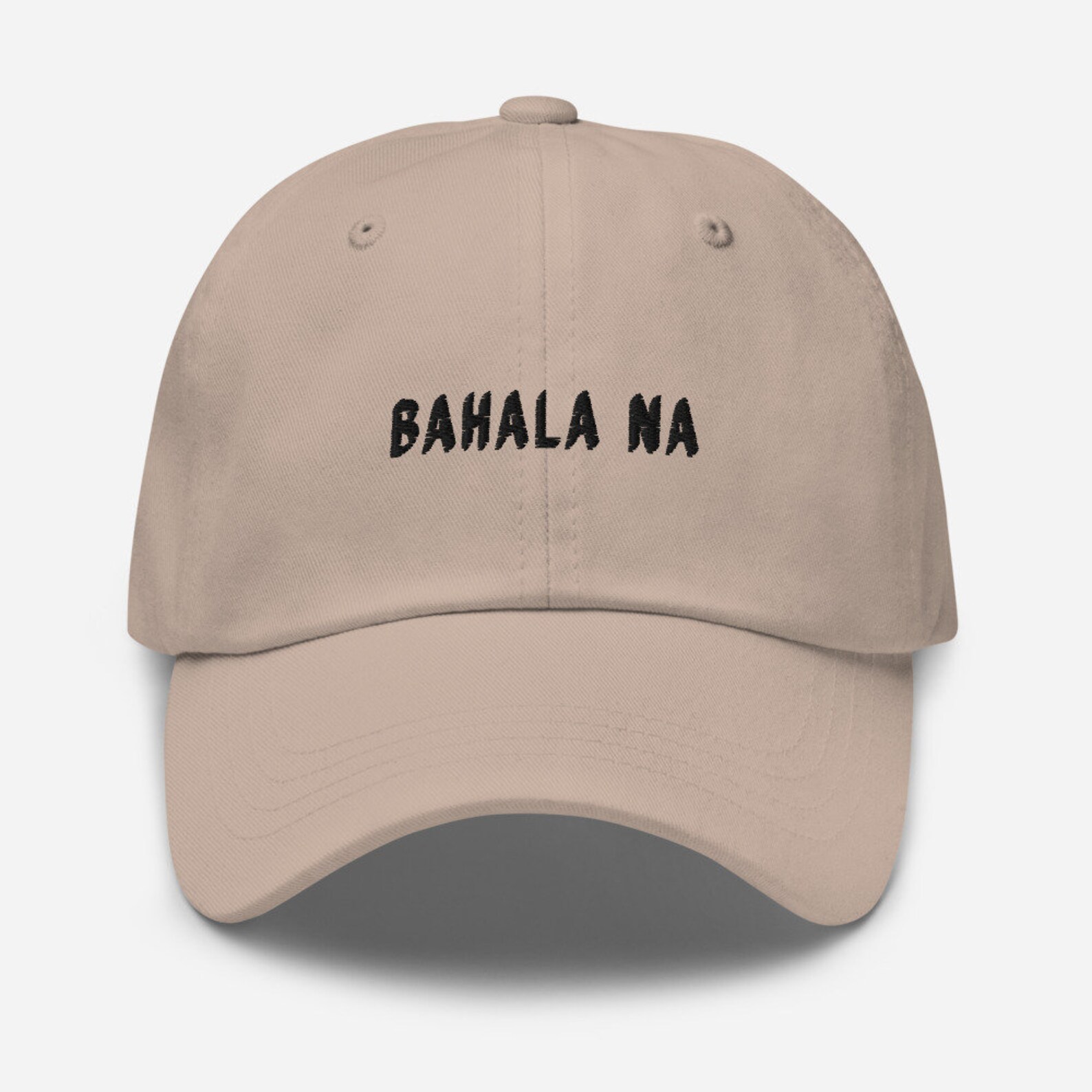 Stone Bahala Na Dad Hat, Filipino Baseball Cap, Philippines Baseball