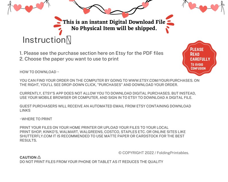 Printable Cat Valentine's Day Cards Digital Download - Etsy