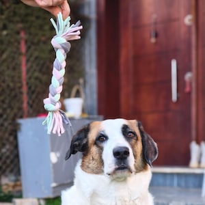 Durable Handmade Rope Dog Toy – Cute Pet Toy for Dogs & Cats, Dog Lover Gift, Dog Mom Present, Chew Toy for Puppies  Pets