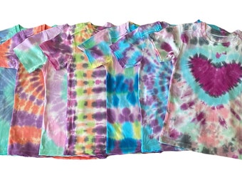 Toddler 2T Tie Dye Shirt - Multiple Patterns! All Organic Cotton