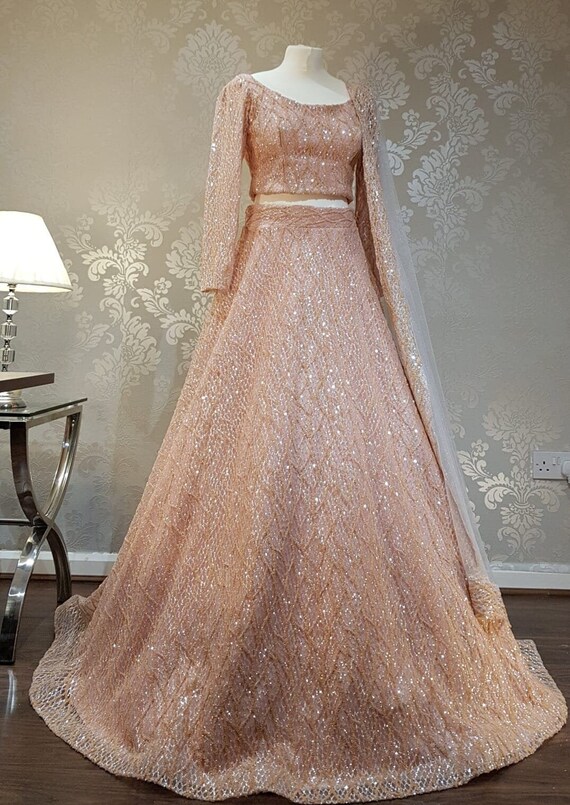 Peach Bridal Lahenga Ex Display Bridal 