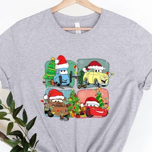 Disney Cars Christmas Shirt, Christmas Cars Santa Costume, Christmas Cars Shirt, Xmas Holiday Tee, Christmas Season Tee, Cars And Friends
