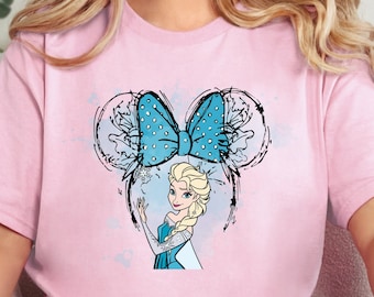 Princess Elsa Shirt, Minnie Ears Elsa, Princess Trip Shirt, Frozen Elsa Shirt, Minnie Ears Shirt, Princess Girl Shirt, Disney Elsa Shirt,