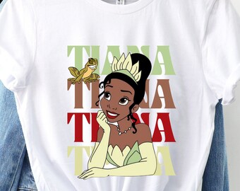 Disney Tiana Princess Shirt, Cute Tiana Tee, Disney Character Shirt,  Princess Birthday, Princess Tiana, Princess Girl Shirt, Princess Trip