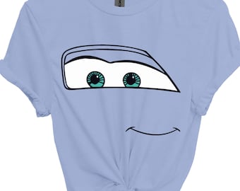 Disney Sally Cars Face Shirt, Sally Shirt, Cars Characters, Disney Cars Shirt, Cars Movie Shirt, Cars Cartoon Sally Carrera Tee, Pixar Car