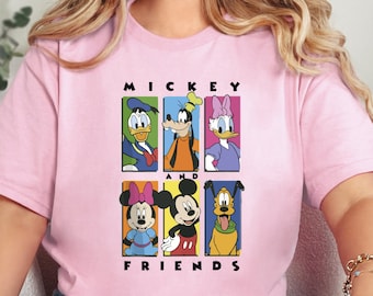 Mickey and Friends Shirt, Disney Mouse Friends Shirt, Disneyland Character Shirt, Minnie Shirt, Donald and Daisy Duck Shirt, Cute Disney Tee