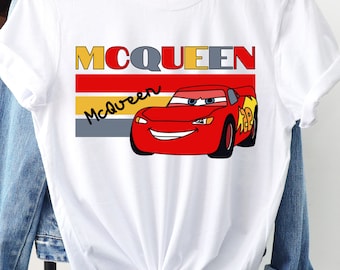 Mcqueen Car Shirt, Lightning Mcqueen Shirt, Disney Cars Shirt, Cars Birthday Shirt, Cars Movie T-Shirt, Cars Land Tee, Cars Characters Shirt